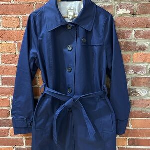 L.L. Bean Women's Deep Blue Trench Coat
